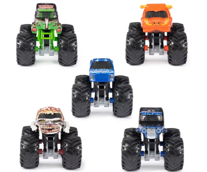 5 Pack Monster Jam Pit Party 1:64 Scale Truck Set