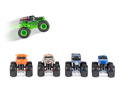 5 Pack Monster Jam Pit Party 1:64 Scale Truck Set