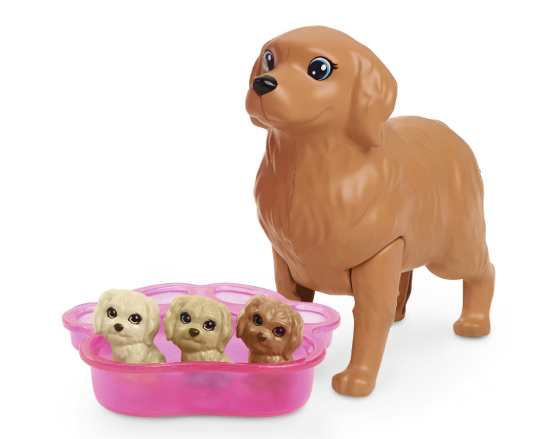 Barbie | Newborn Pups Playset