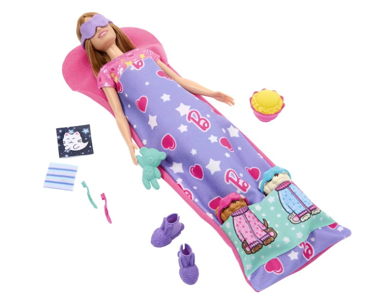 Barbie | Doll & Puppy Slumber Party Playset