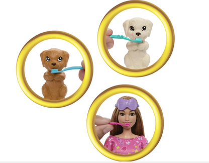 Barbie | Doll & Puppy Slumber Party Playset