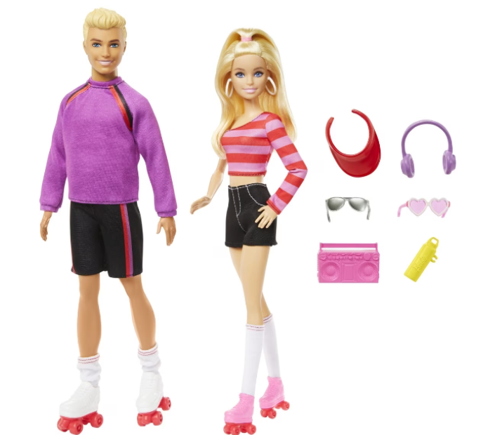 Barbie | Fashionistas 65th Anniversary: Barbie & Ken Roller-Skating Fashion Dolls