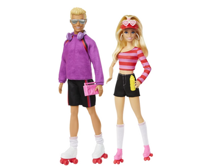 Barbie | Fashionistas 65th Anniversary: Barbie & Ken Roller-Skating Fashion Dolls