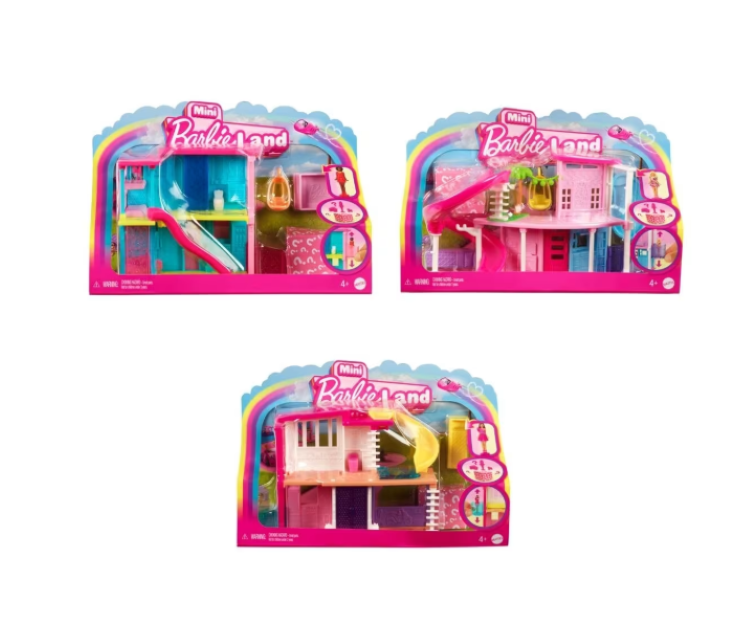 Mini BarbieLand Doll House Playset - Assorted