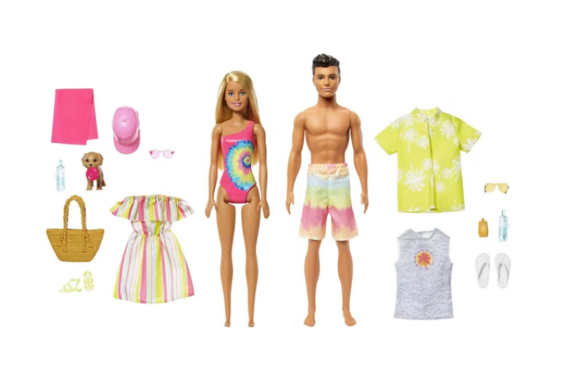 Barbie and Ken Convertible Car and Pool Gift Set