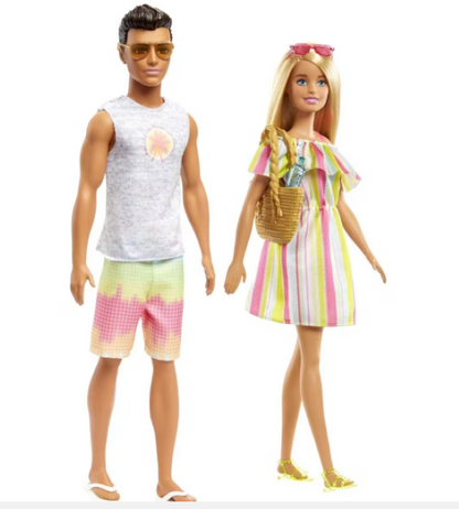 Barbie and Ken Convertible Car and Pool Gift Set