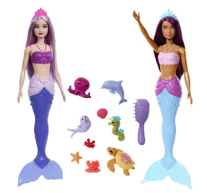 2 Pack Barbie Mermaid Dolls