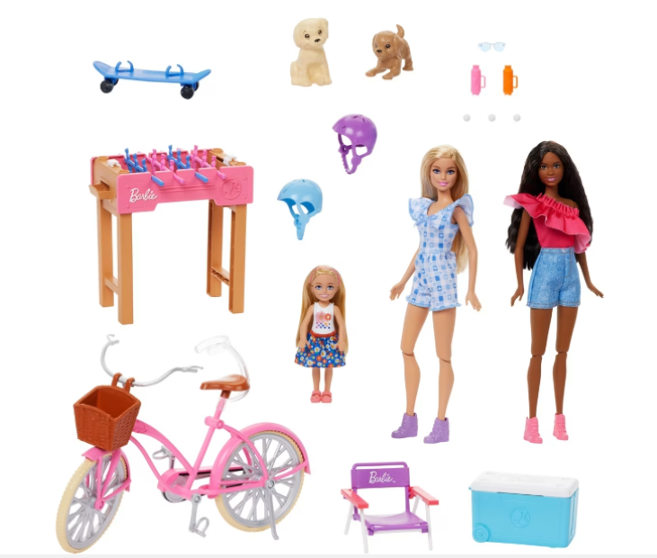 Barbie | Backyard Fun Playset with Barbie Dolls & Accessories