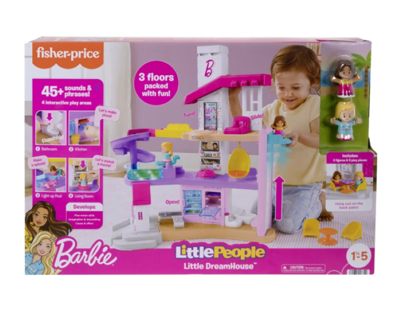 Fisher-Price Little People Barbie Little DreamHouse Toddler Playset