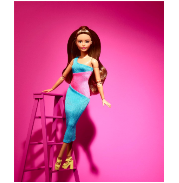 Barbie | Looks Doll with Brown Hair Dressed in One-Shoulder