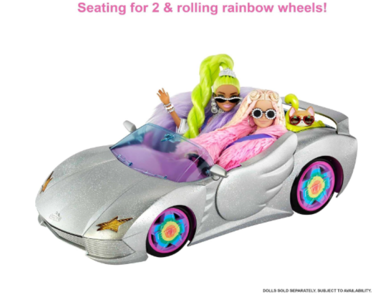 Barbie | Extra Toy Car with Fashion Accessories & Puppy