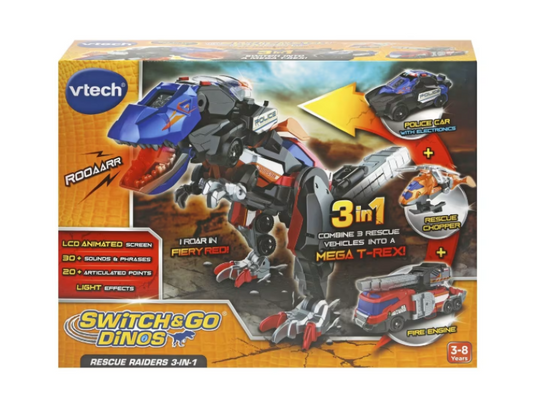 VTech | Switch and Go Dinos 3-in-1 Rescue Raiders