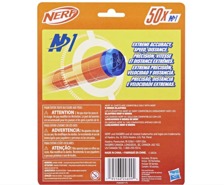 50 Pack NERF N1 Darts Refill Pack