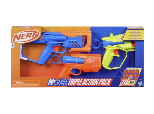 NERF | N Series Triple Action Pack Blaster