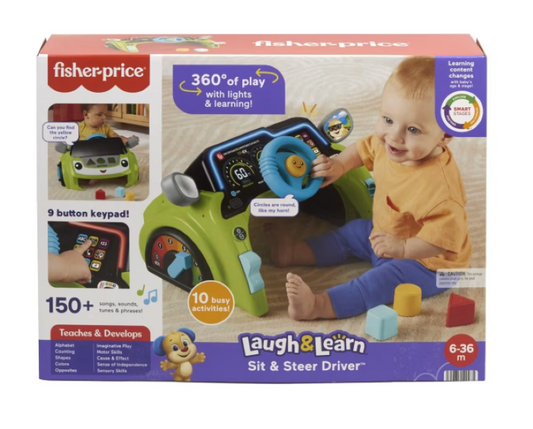 Fisher-Price | Laugh and Learn Sit and Steer Driver Activity Centre