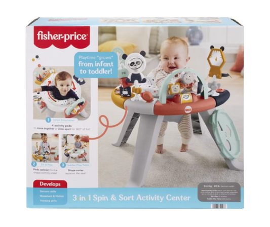 Fisher-Price | 3-in-1 Spin and Sort Activity Centre