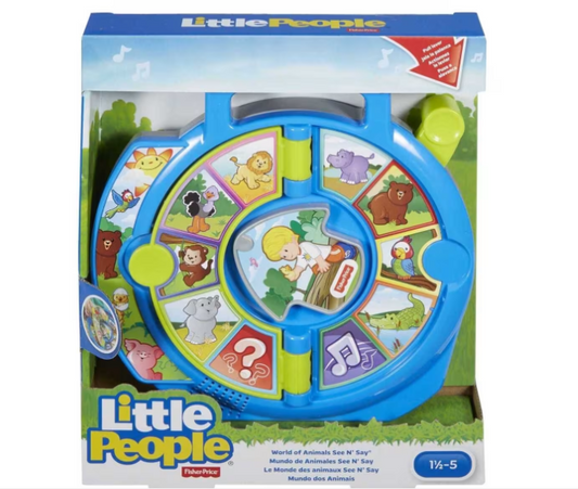 Fisher-Price | Little People World of Animals See 'n Say Musical Learning Toy