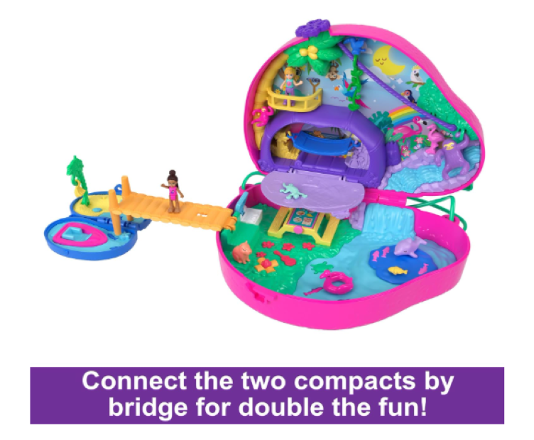 Polly Pocket | Playset and Travel Toy with 2 Micro Dolls and 12 Accessories