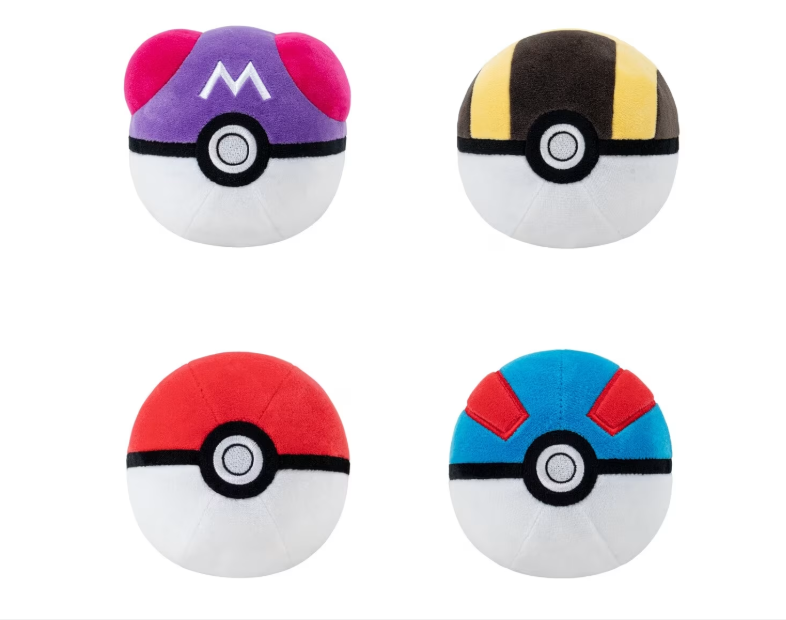 13cm Pokemon Poke Plush Ball - Assorted