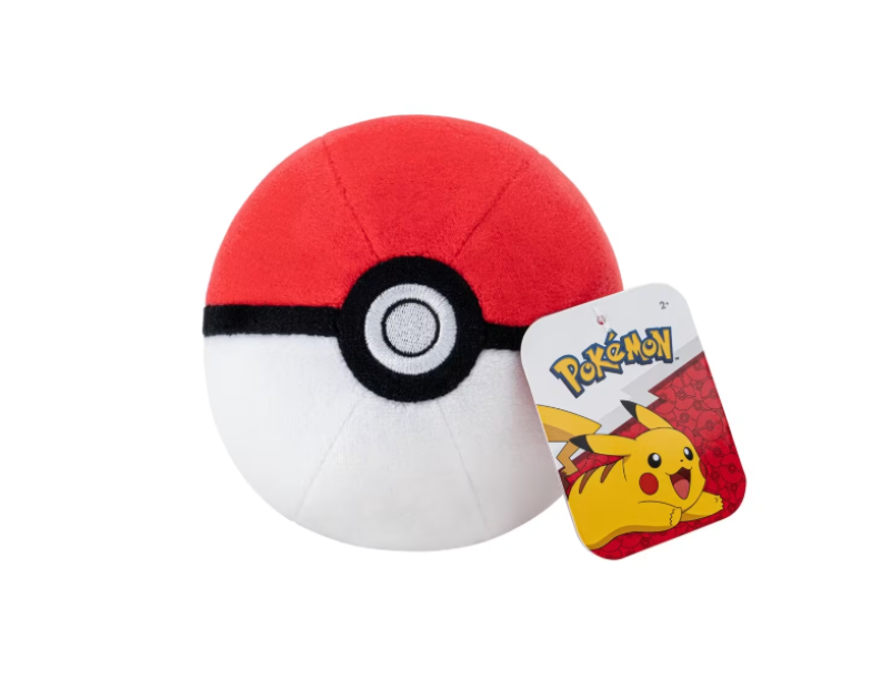 13cm Pokemon Poke Plush Ball - Assorted