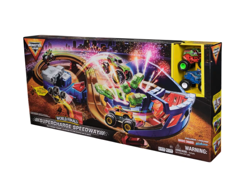 Monster Jam | World Finals Supercharge Speedway Playset