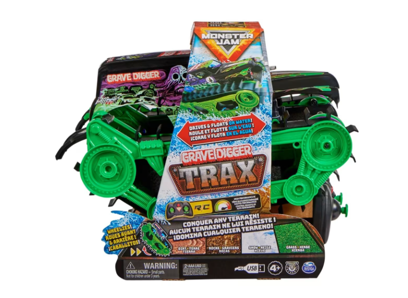 Monster Jam | Grave Digger Trax Remote Control Vehicle