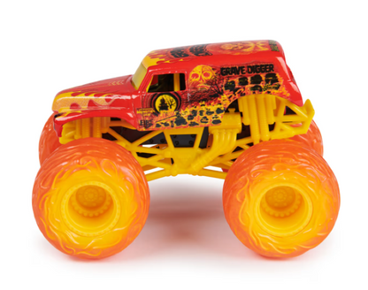 Monster Jam | 1:64 Scale True Metal Fire and Ice Trucks - Assorted, 2 Pack