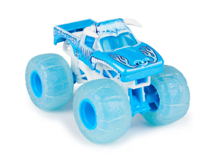 Monster Jam | 1:64 Scale True Metal Fire and Ice Trucks - Assorted, 2 Pack