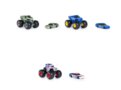 Monster Jam | 1:64 Scale Truck and Race Car Set - Assorted