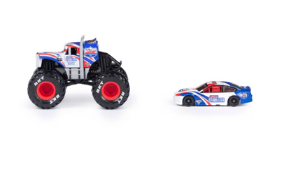 Monster Jam | 1:64 Scale Truck and Race Car Set - Assorted