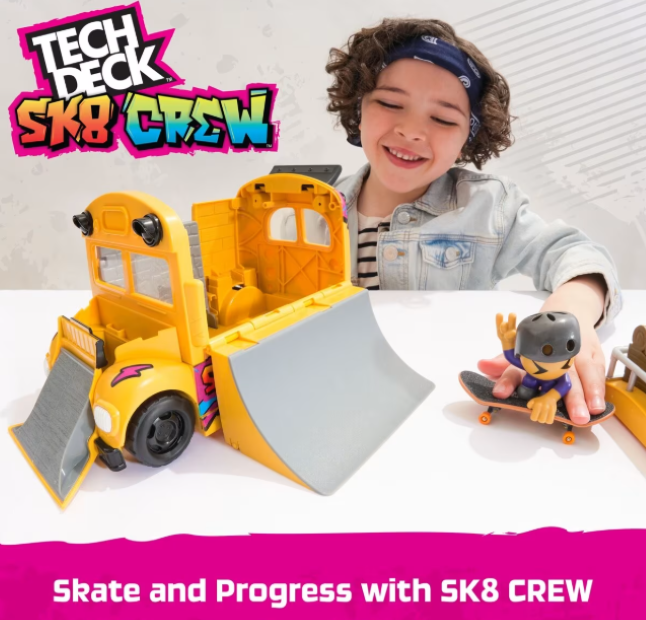 Tech Deck | 2-in-1 Transforming Ultra Sk8 Bus Set