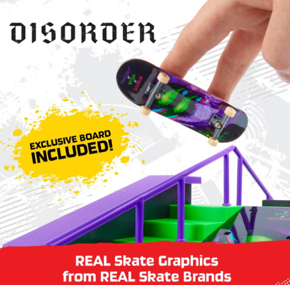 Tech Deck | Nyjah Rail Shredder Skatepark X-Connect Park Creator Ramp Set