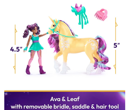 Unicorn Academy | Ava Small Doll & Leaf