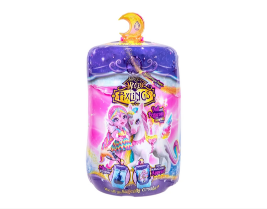 Magic Mixies | Pixlings and Pegacorn Pack - Unia the Unicorn Pixling and Rainbow Star the Pegacorn Pet