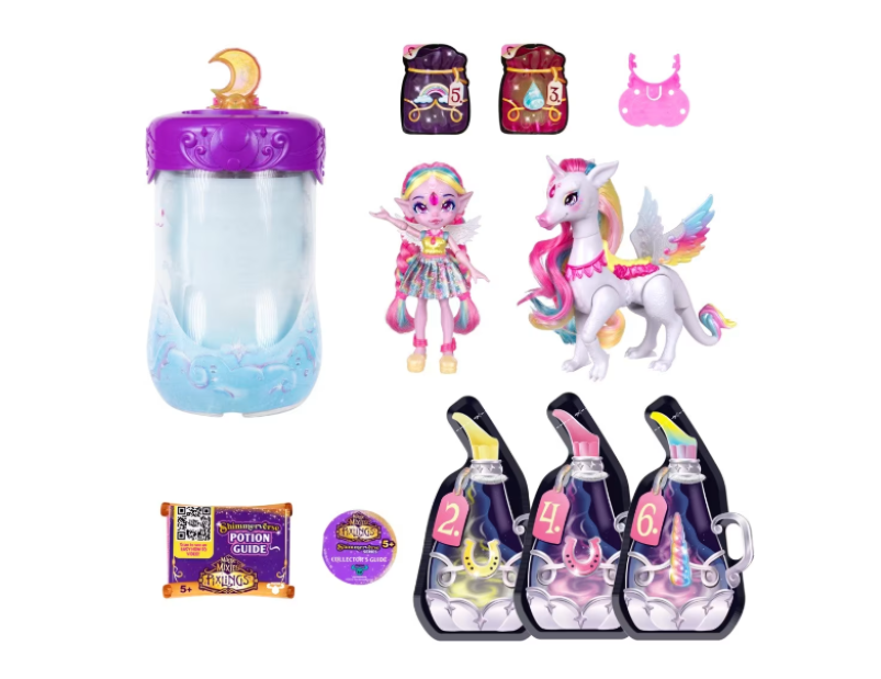 Magic Mixies | Pixlings and Pegacorn Pack - Unia the Unicorn Pixling and Rainbow Star the Pegacorn Pet