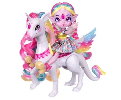 Magic Mixies | Pixlings and Pegacorn Pack - Unia the Unicorn Pixling and Rainbow Star the Pegacorn Pet