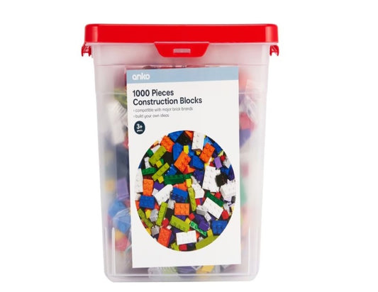 1000 Piece Construction Blocks Set