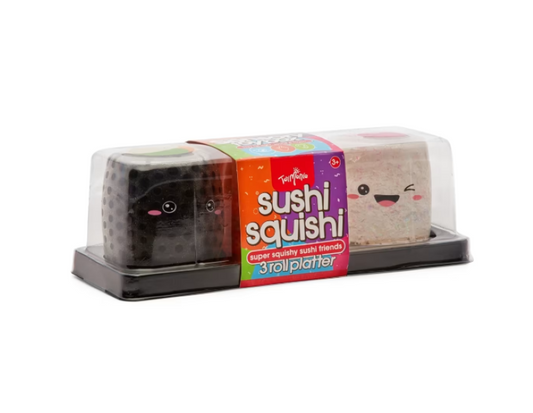 ToyMania | The Sensory Toy Box Sushi Squishi Roll Platter, 3 Pack