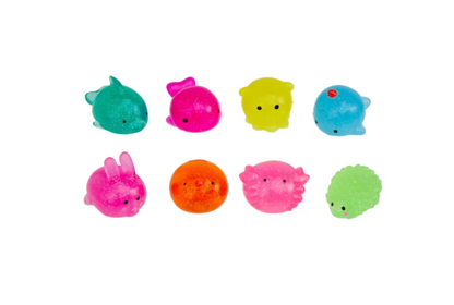 ToyMania | The Sensory Toy Box Squishy Sparkly Friends Set, 12 Pack