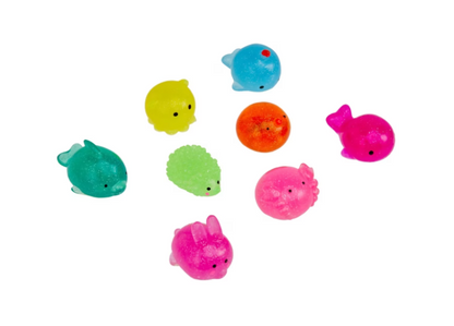 ToyMania | The Sensory Toy Box Squishy Sparkly Friends Set, 12 Pack