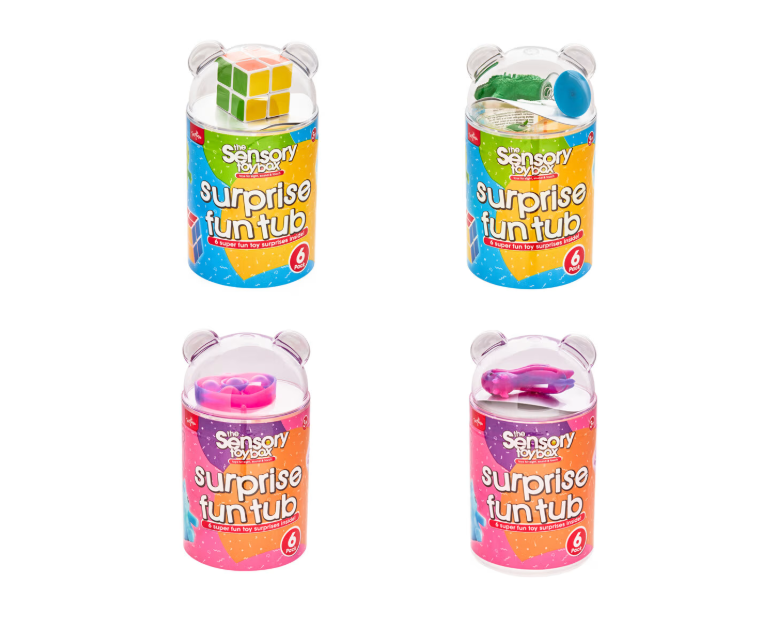 ToyMania | The Sensory Toy Box Surprise Fun Tub - Assorted, 6 Pack