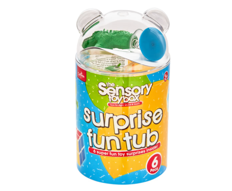 ToyMania | The Sensory Toy Box Surprise Fun Tub - Assorted, 6 Pack