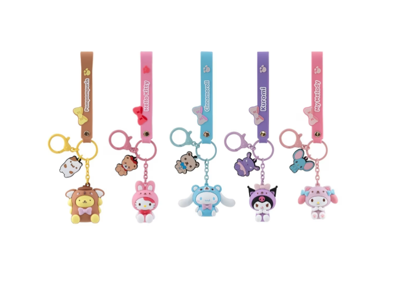 Hello Kitty | and Friends Animal Keychain with Hand Strap - Assorted