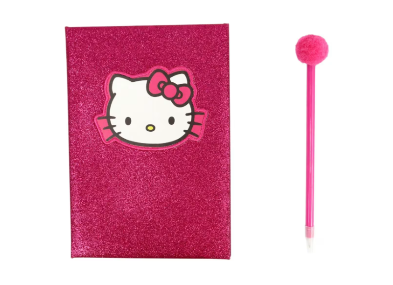 Hello Kitty | Sequin Diary and Fluffy Pen Set