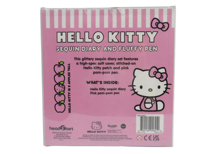 Hello Kitty | Sequin Diary and Fluffy Pen Set