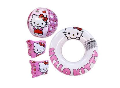 Hello Kitty | 4 Piece Inflatable Swim Set