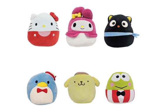 8in. Squishmallows Hello Kitty Plush Toy - Assorted