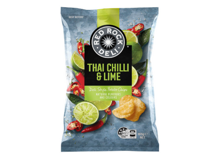 Red Rock Deli Thai Chilli and Lime Potato Chips 165 g