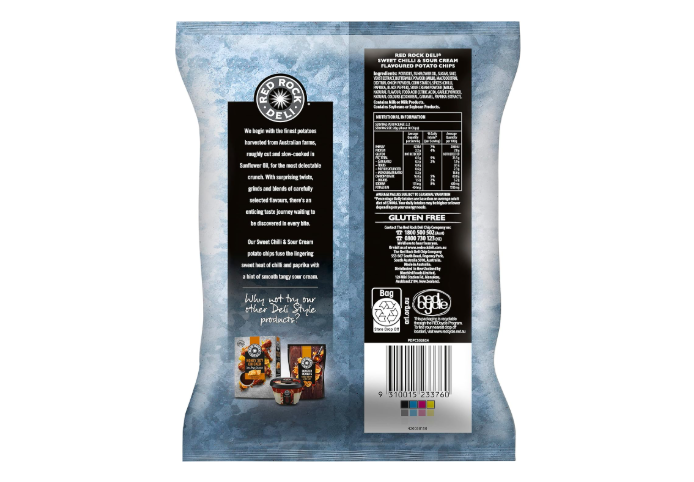 Red Rock Deli Sweet Chilli and Sour Cream Potato Chips 90 g