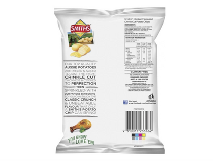 Smiths Crinkle Cut Chicken Potato Chip 45 g (Pack of 18)